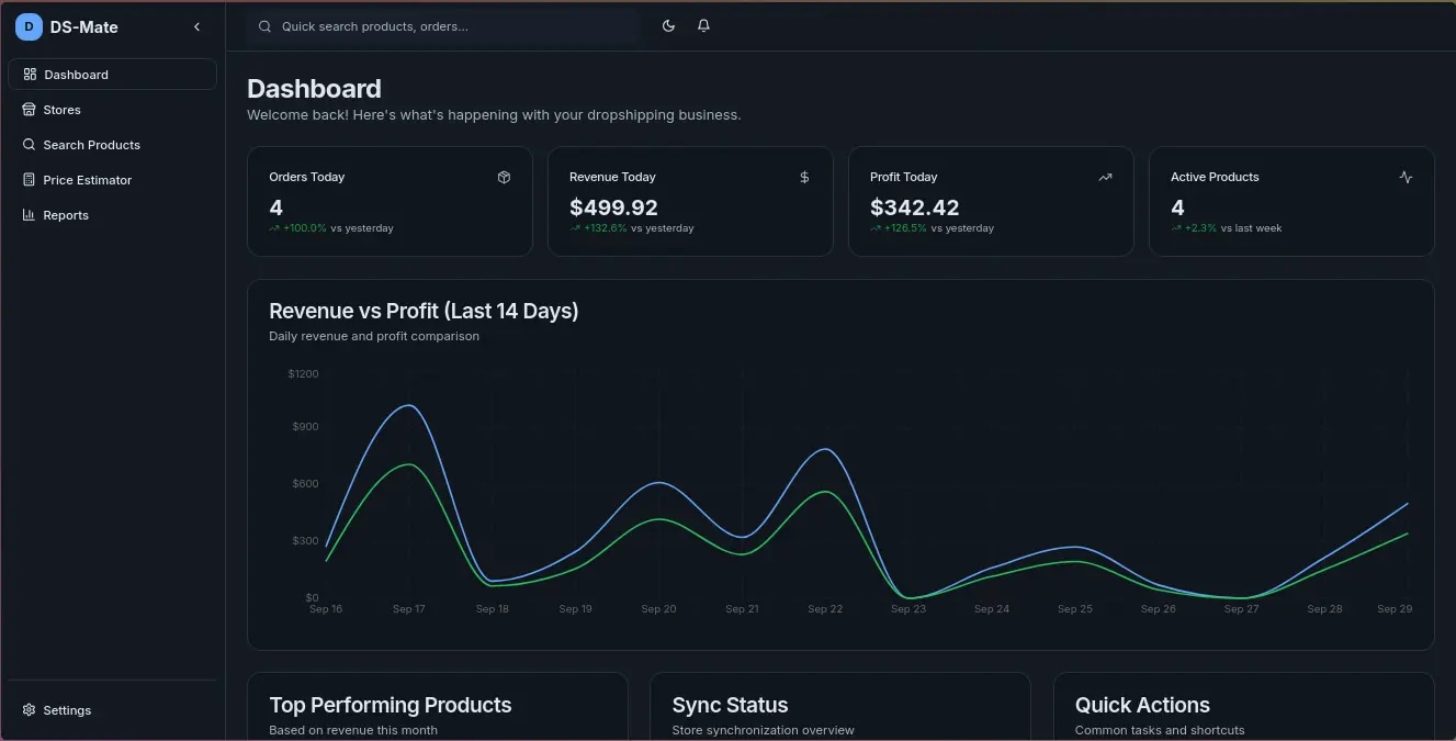 DS-Mate Dashboard